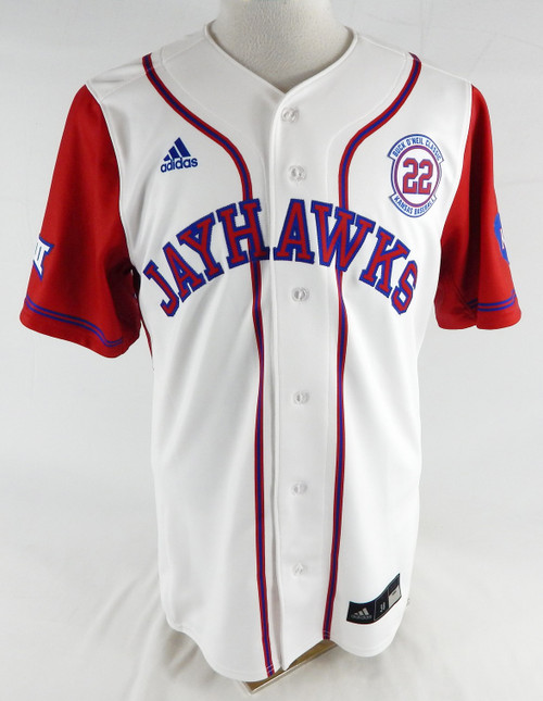 2025 Kansas Jayhawks #0 Game Used White Jersey Buck O'Neil Patch Baseball 38 630