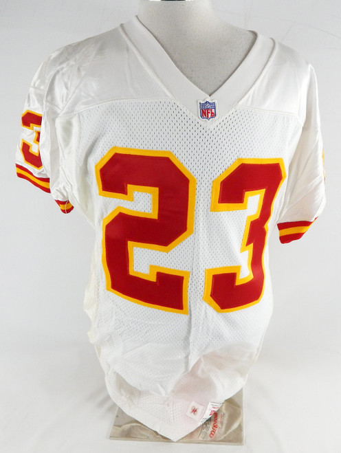 1996 Kansas City Chiefs P.Carter #23 Game Issued White Jersey 42 015