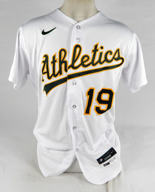 2023 Oakland Athletics Drew Steckenrider #19 Game Issued White Jersey 44 820