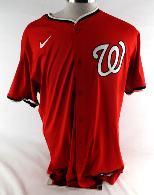 2025 Washington Nationals Andrew Pinckney #59 Game Issued Red Jersey 46 162