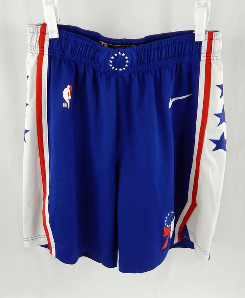 2024-25 Philadelphia 76ers Kelly Oubre #9 Game Used Blue Basketball Shorts 36 61