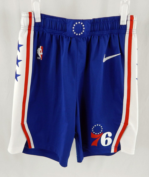 2022-23 Philadelphia 76ers #33 Game Used Blue Basketball Shorts 34 DP110362