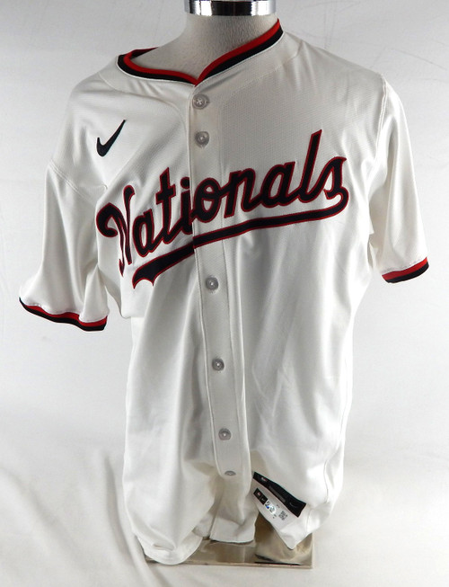 2025 Washington Nationals Andrew Alvarez #54 Game Issued White Jersey 46 185