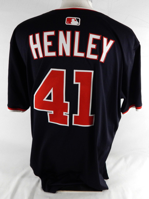 2024 Washington Nationals Bobby Henley #41 Game Issued Navy Jersey 50 887