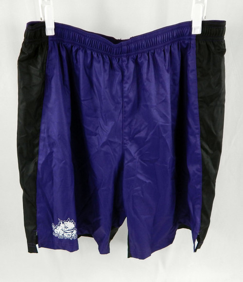 2020 Texas Christian TCU Horned Frogs Game Issued Purple Shorts XL DP110370