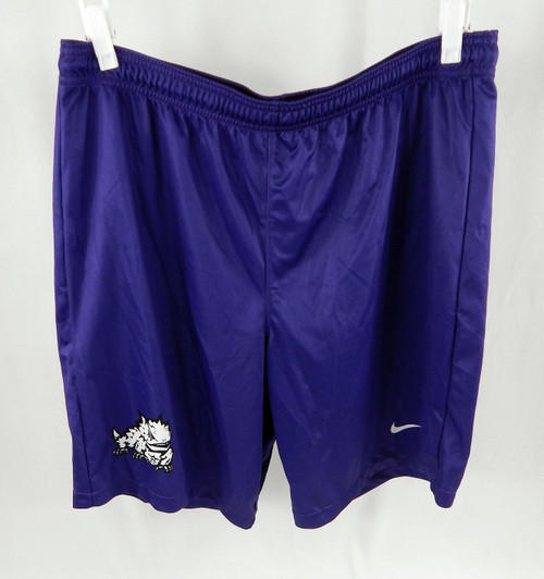 2019 Texas Christian TCU Horned Frogs Game Issued Purple Shorts XL DP110367