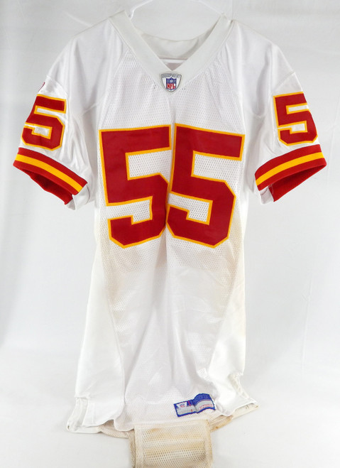 2003 Kansas City Chiefs Gary Stills #55 Game Issued White Jersey 48 DP108322