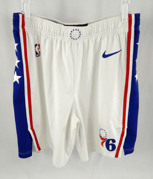 2024-25 Philadelphia 76ers David Roddy #45 Game Used White Basketball Shorts 40