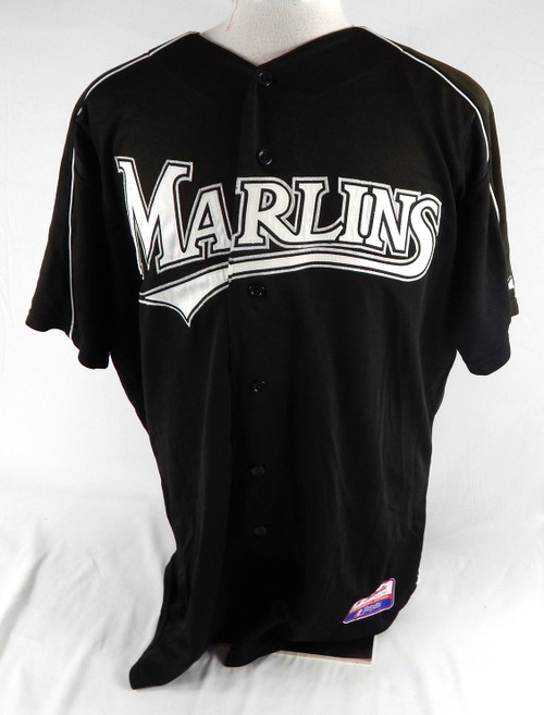 2003-06 Florida Marlins Fernandez #62 Game Used Black Jersey ST BP XL 090