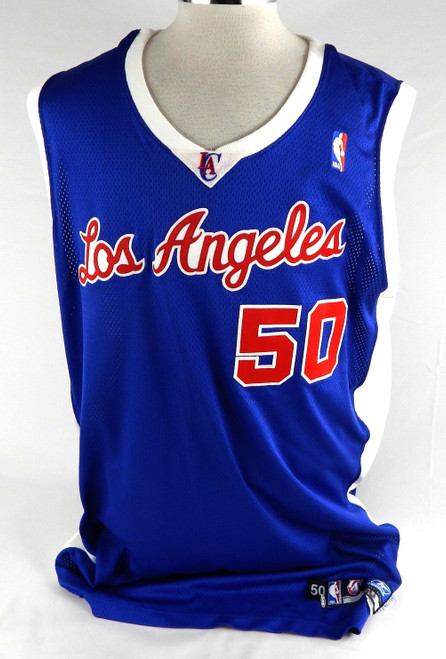 2003-04 Los Angeles Clippers Corey Maggette #50 Game Used Blue Jersey 50 133