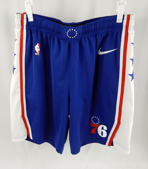 2024-25 Philadelphia 76ers Marcus Bagley #35 Game Used Blue Basketball Shorts 40