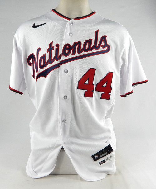 2023 Washington Nationals Nomar Mazara #44 Game Issued White Jersey 46 DP77205