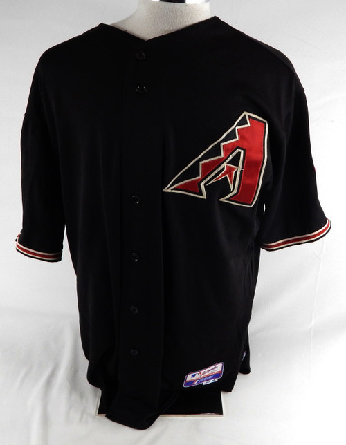 2008 Arizona Diamondbacks Brandon Lyon #38 Game Used Black Jersey 10th Patch 6