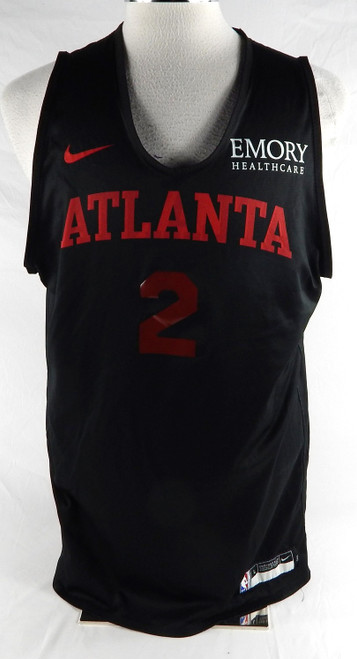 2024-25 Atlanta Hawks Keaton Wallace #2 Game Used Black Practice Jersey L 94567