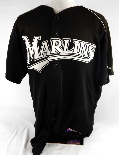 2003-06 Florida Marlins Garcia #34 Game Used Black Jersey ST BP XL 094
