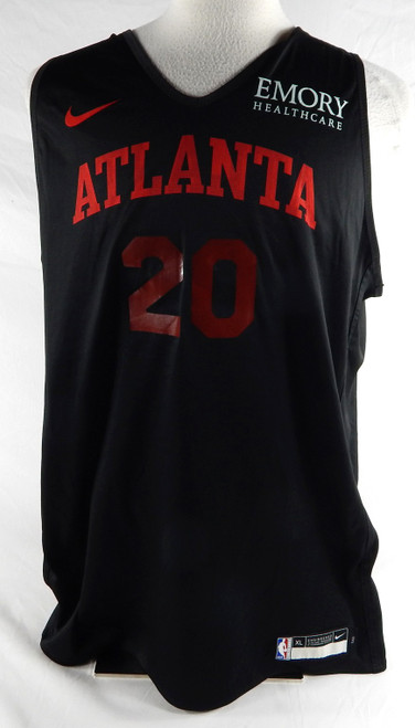 2024-25 Atlanta Hawks Georges Niang #20 Game Used Black Practice Jersey XL 94575