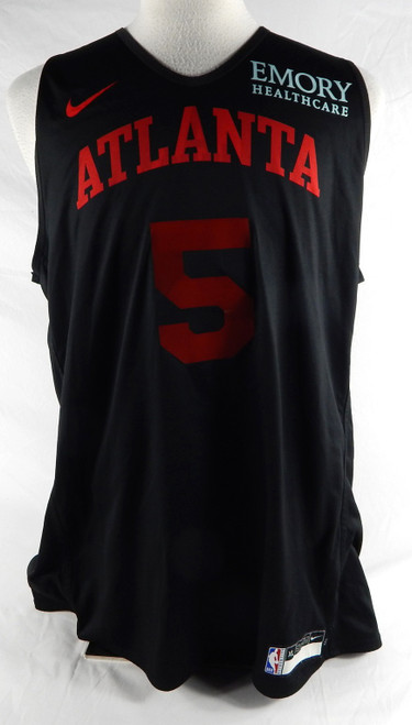 2024-25 Atlanta Hawks Dyson Daniels #5 Game Used Black Practice Jersey XL 94578