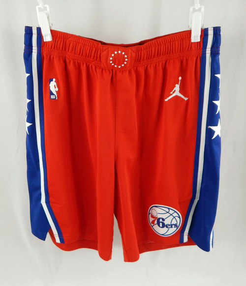 2024-25 Philadelphia 76ers Nance/Brissett #22 Game Used Red Basketball Shorts 40