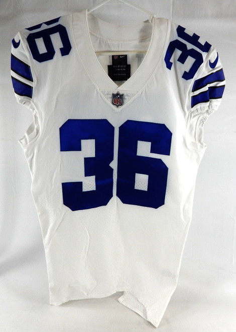 2021 Dallas Cowboys Hall #36 Game Issued White Jersey 42 DP108854
