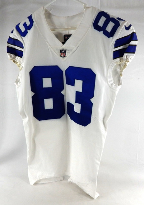 2020 Dallas Cowboys Brennan Eagles #83 Game Issued White Jersey 42 DP108855