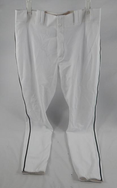 2013 Miami Marlins Mike Redmond #11 Game Used White Pant 36-40-35 DP103953