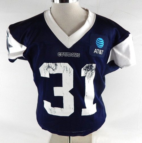 2025 Dallas Cowboys Josh Butler #31 Game Used Navy Practice Jersey 46 495