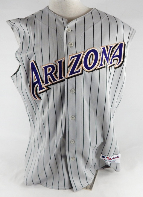 2003 Arizona Diamondbacks Chuck Kniffin #50 Game Used Grey Vest Jersey 46 228