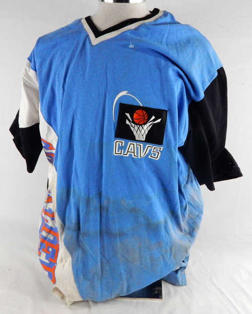1990s Cleveland Cavaliers #44 Game Used Blue Shooting Shirt XXXL DP108886