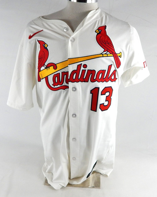 2024 St. Louis Cardinals Michael Helman #13 Game Issued White Jersey 44 525