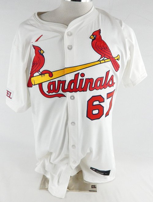 2024 St. Louis Cardinals Bailey Horn #67 Game Issued White Jersey 44 563