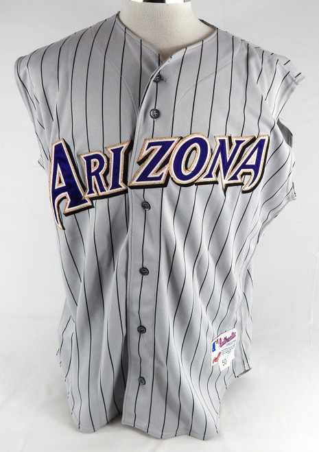 2002 Arizona Diamondbacks Bret Prinz #41 Game Used Grey Vest Jersey 50 258