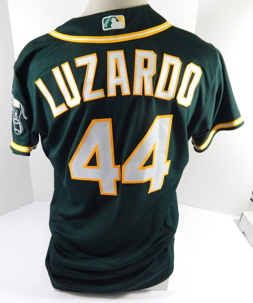 2020 Oakland Athletics Jesus Luzardo #44 Game Issued Dark Green Jersey 44 8669