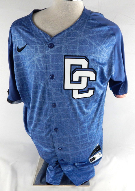2025 Washington Nationals Luis Garcia #9 Game Issued P Used Blue Jersey City