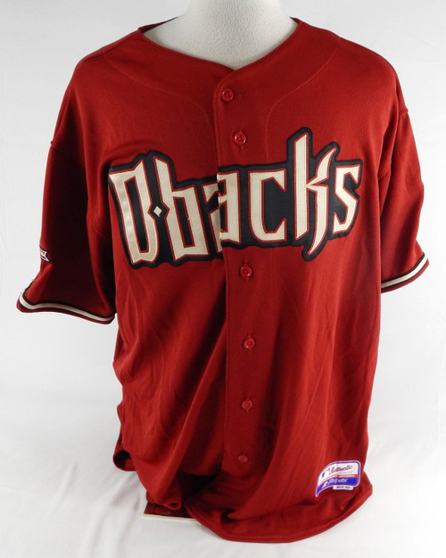 2008 Arizona Diamondbacks Dustin Nippert #57 Game Issued Red Jersey 10th Patch 4