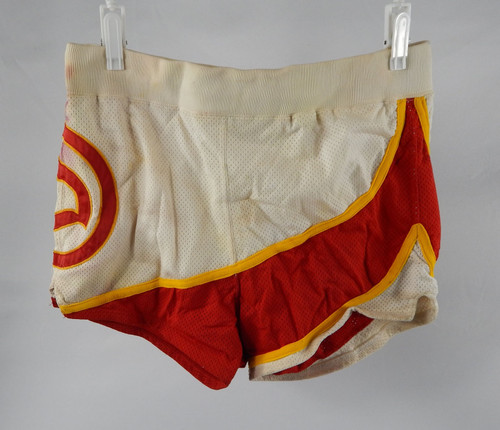 1980s Atlanta Hawks #3 Game Issued White Shorts 32 DP103959