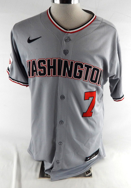 2025 Washington Nationals Darnell Coles #7 Game Issued Grey Jersey 42 323