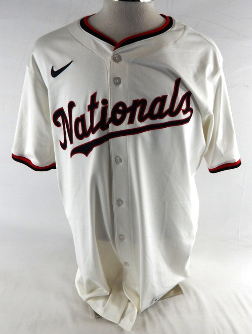 2025 Washington Nationals Jarlin Susana #49 Game Issued White Jersey 50 699