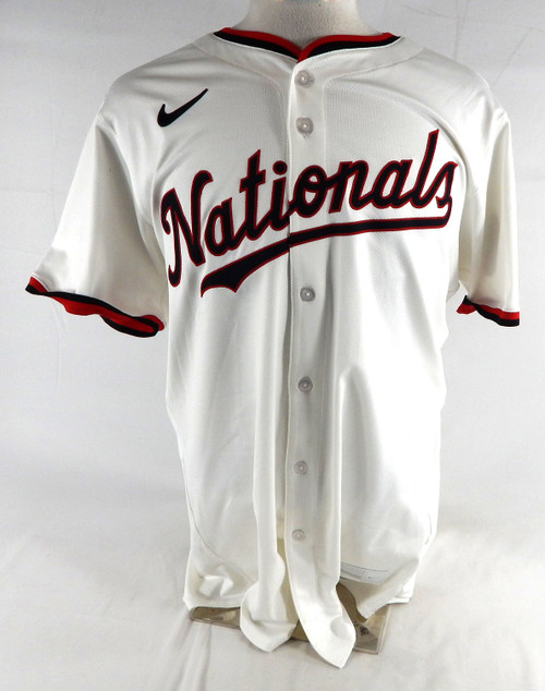 2025 Washington Nationals Evan Reifert #68 Game Issued White Jersey 46 714