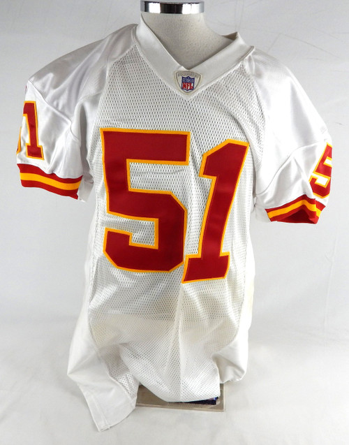 2004 Kansas City Chiefs Scott Fujita #51 Game Issued White Jersey 50 058