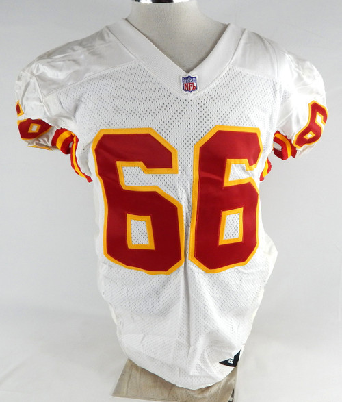 1999 Kansas City Chiefs Victor Riley #66 Game Issued White Jersey 46 629