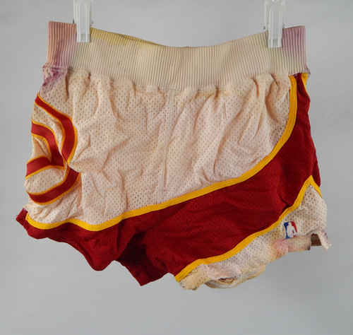 1987-88 Atlanta Hawks Antoine Carr #33 Game Used White Shorts 34 DP103960