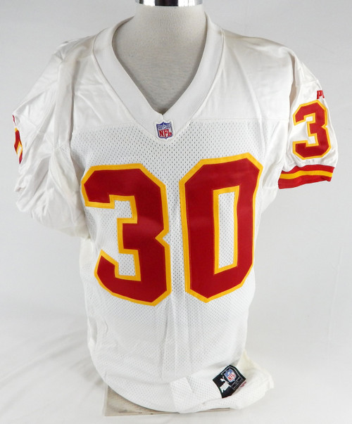 1999 Kansas City Chiefs Donnell Bennett #30 Game Issued White Jersey 44 783