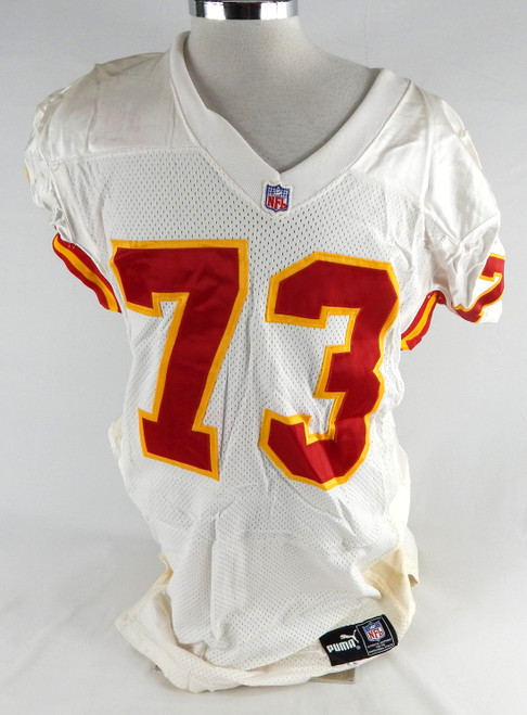 1999 Kansas City Chiefs Willie Jones #73 Game Issued White Jersey 48 622
