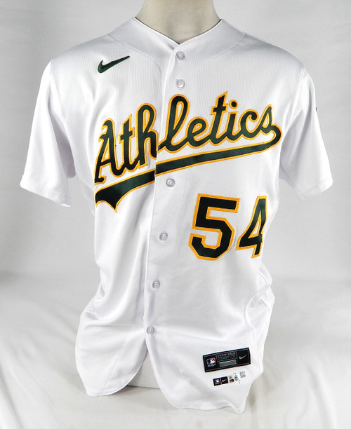 2023 Oakland Athletics Kirby Snead #54 Game Used White Jersey Sal & Vida Patch 4