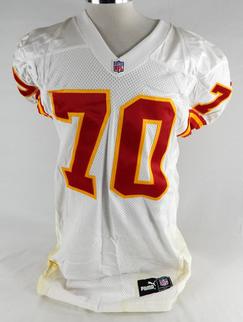 1999 Kansas City Chiefs Marcus Spears #70 Game Issued White Jersey 46 625