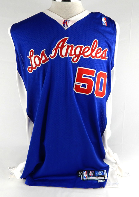 2002-03 Los Angeles Clippers Corey Maggette #50 Game Issued Blue Jersey 50 136
