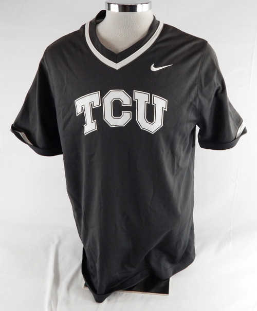 2020 Texas Christian TCU Frogs #31 Game Used Grey Practice Jersey Baseball L 97