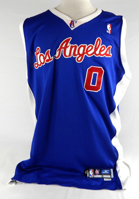 2004-05 Los Angeles Clippers Lionel Chalmers #0 Game Used Blue Jersey 48 137