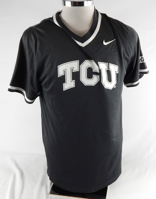 2020 Texas Christian TCU Frogs #38 Game Used Grey Practice Jersey Baseball L 08