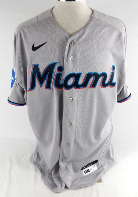 2023 Miami Marlins Sandy Alcantara #22 Game Issued Grey Jersey 46 170